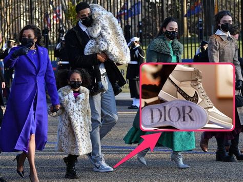 who were the dior jordans to the inauguration|dior inauguration outfits.